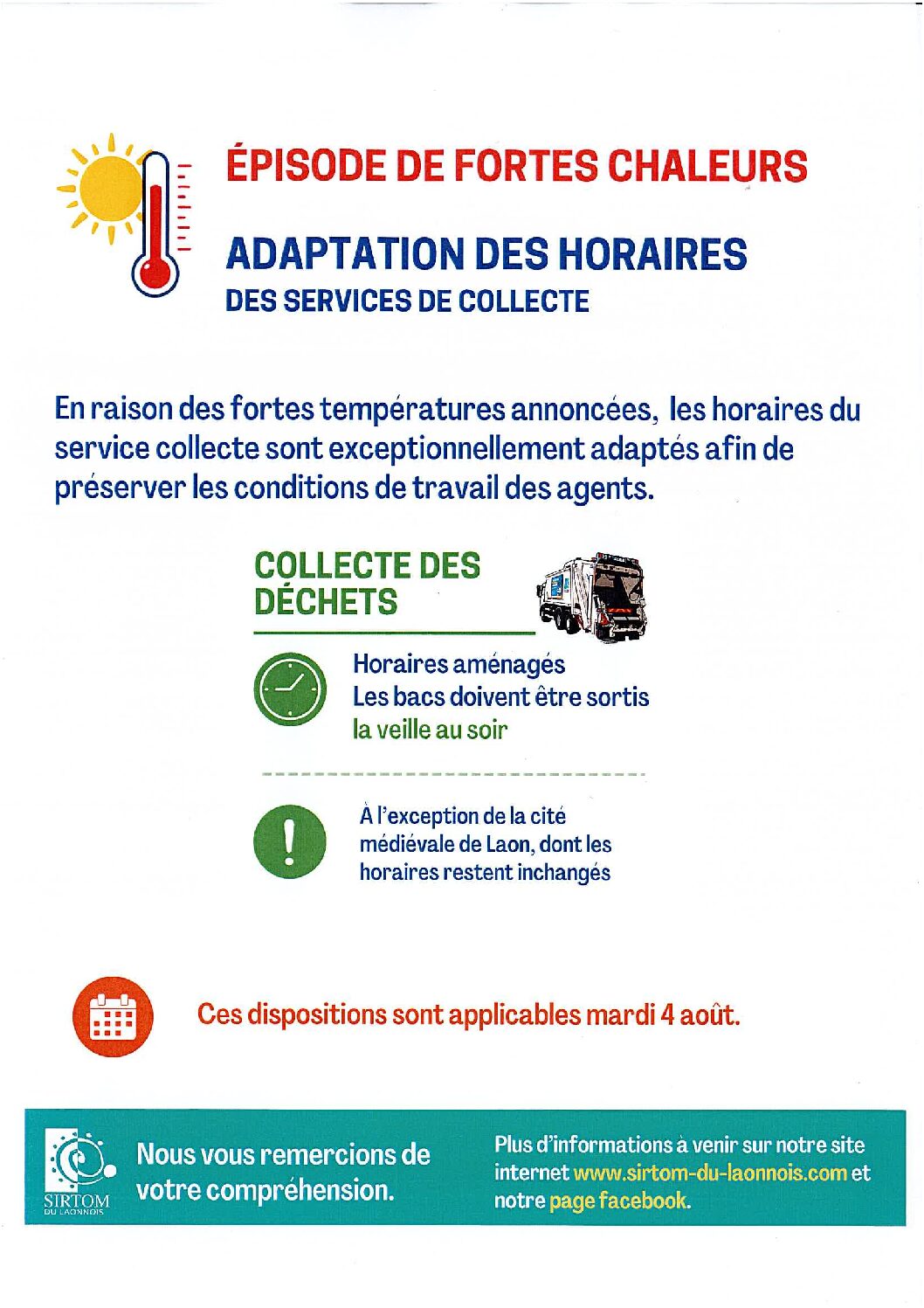 Episode forte chaleur